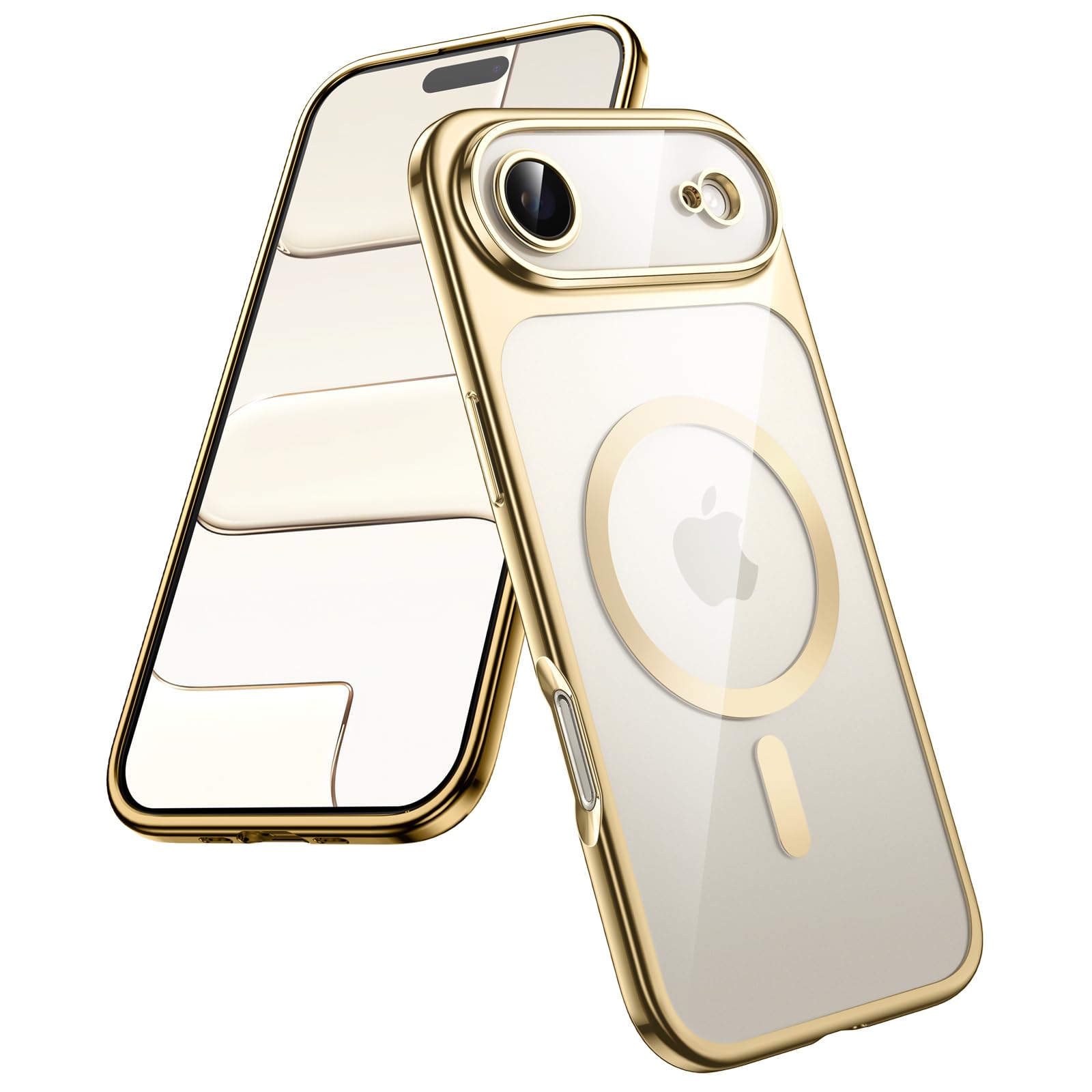 JETech Magnetic Case for iPhone Air, Full Camera Lens Protection, Compatible with MagSafe, Soft Electroplated TPU Frame with Har