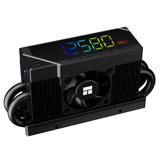 Thermalright HR10 2280 PRO Digital Black-Precision Solid-State Drive Temperature Monitoring, Built-in ARGB Digital Display and S