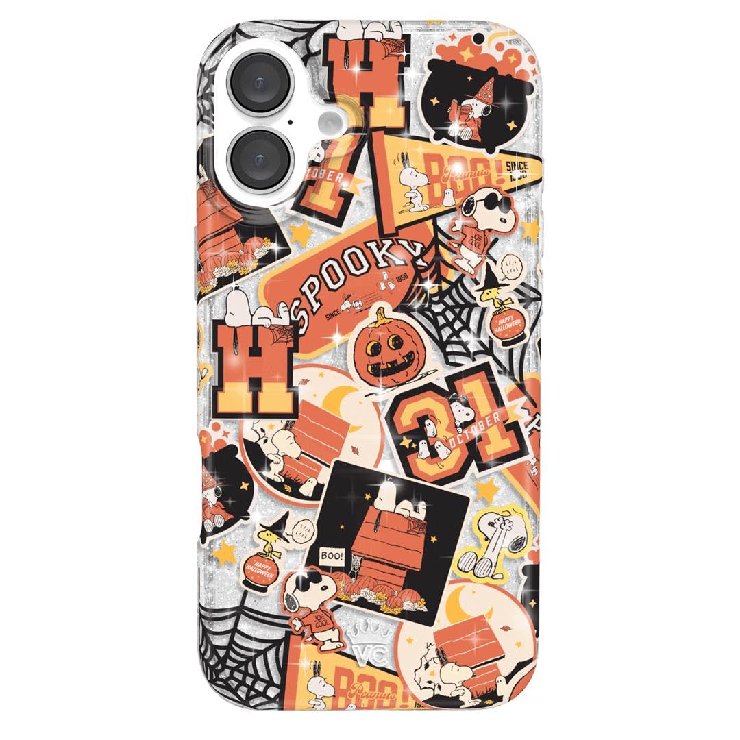 VELVET CAVIAR x Snoopy Phone Case for iPhone 16 Plus - Compatible with MagSafe [10ft Drop Tested] - Halloween Snoopy Varsity