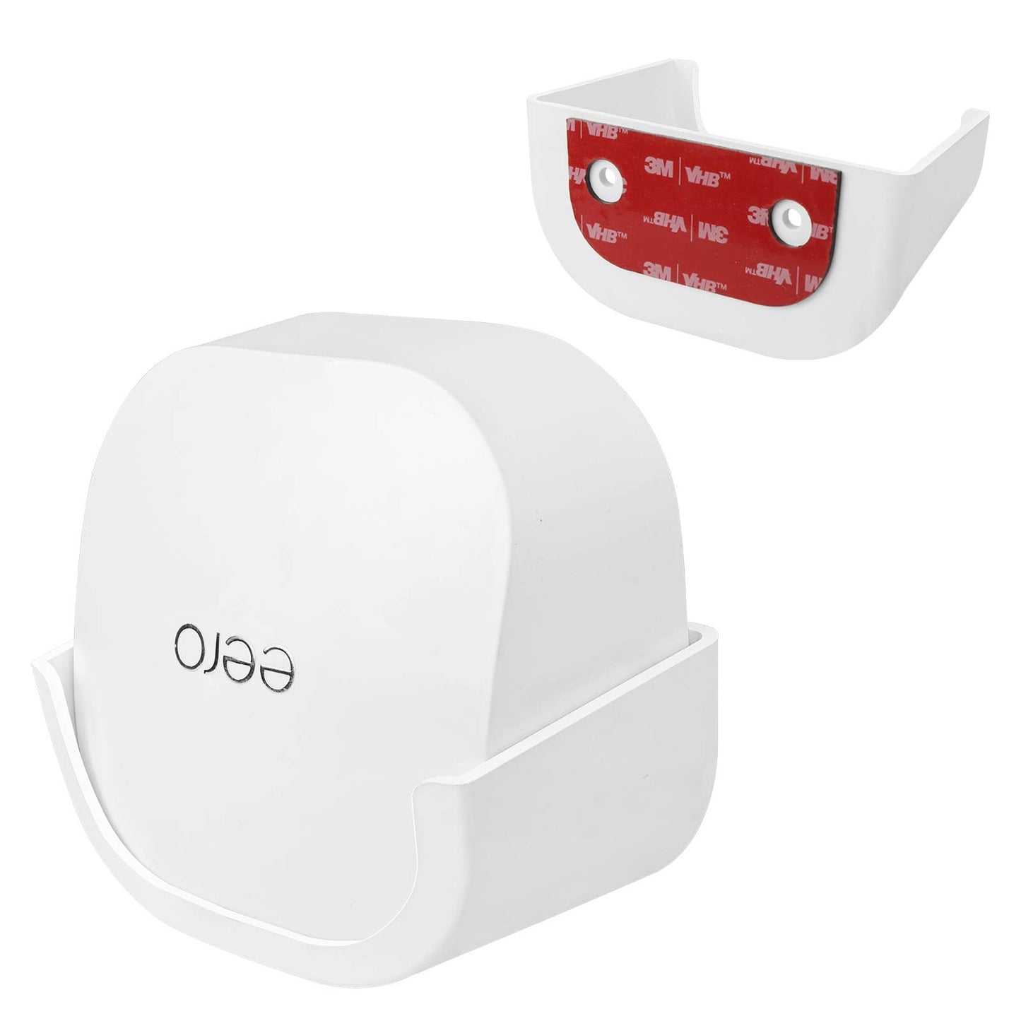 OkeMeeo Wall Mount for eero 6, Screwless Strong Adhesive Bracket for eero 6 Mesh WiFi Router (1 Pack) (Not for eero 6+)