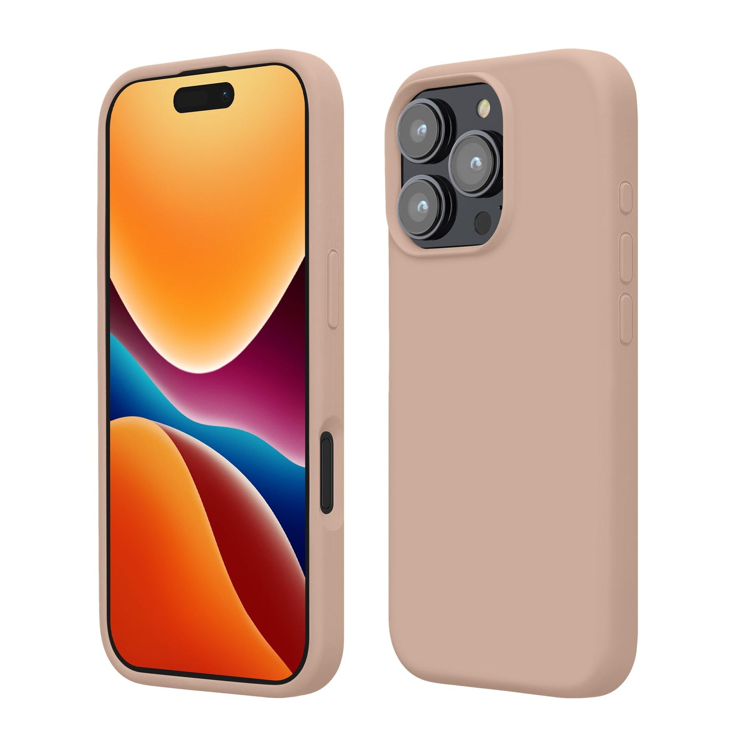 kwmobile Case Compatible with Apple iPhone 16 Pro Case - TPU Silicone Phone Cover with Soft Finish - Coconut Swirl