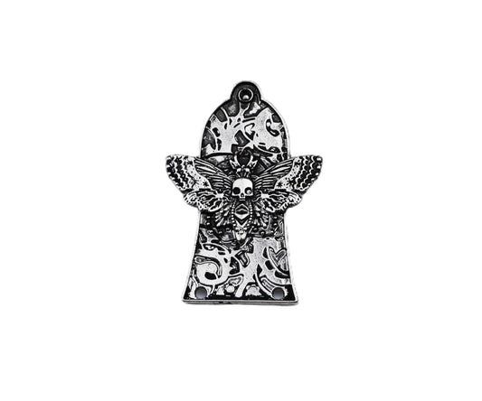 Guyker 1 Pcs Guitar Head Cover 3 Holes, Zinc alloy Guitar Truss Rod Cover for GIB LP Style Guitar Accessories Parts, Butterfly S