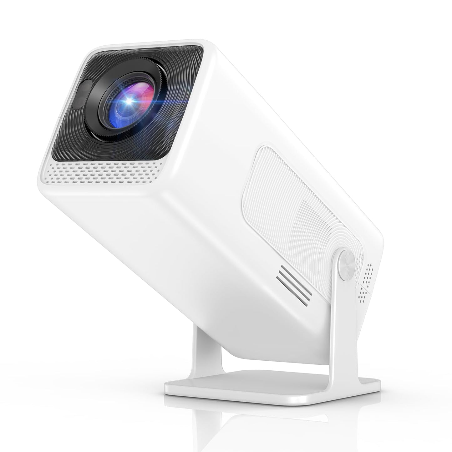 WISHOLY Mini Projector Native 1080P, Portable Outdoor Movie Projector with WiFi and Bluetooth, 4K Supported, Compatible with Sma