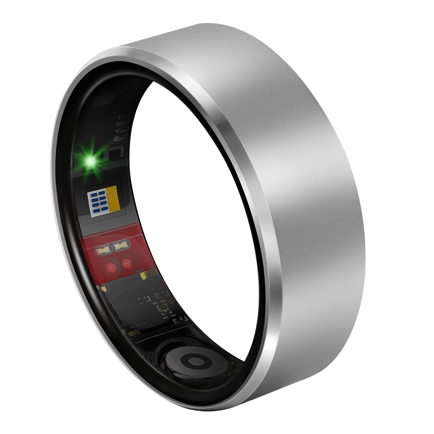 Milavan Smart Health Ring 2.0 for Women Men, Slim Scratch & Fingerprint Resistant Design,Efficient Chip Fitness Tracker, Llight