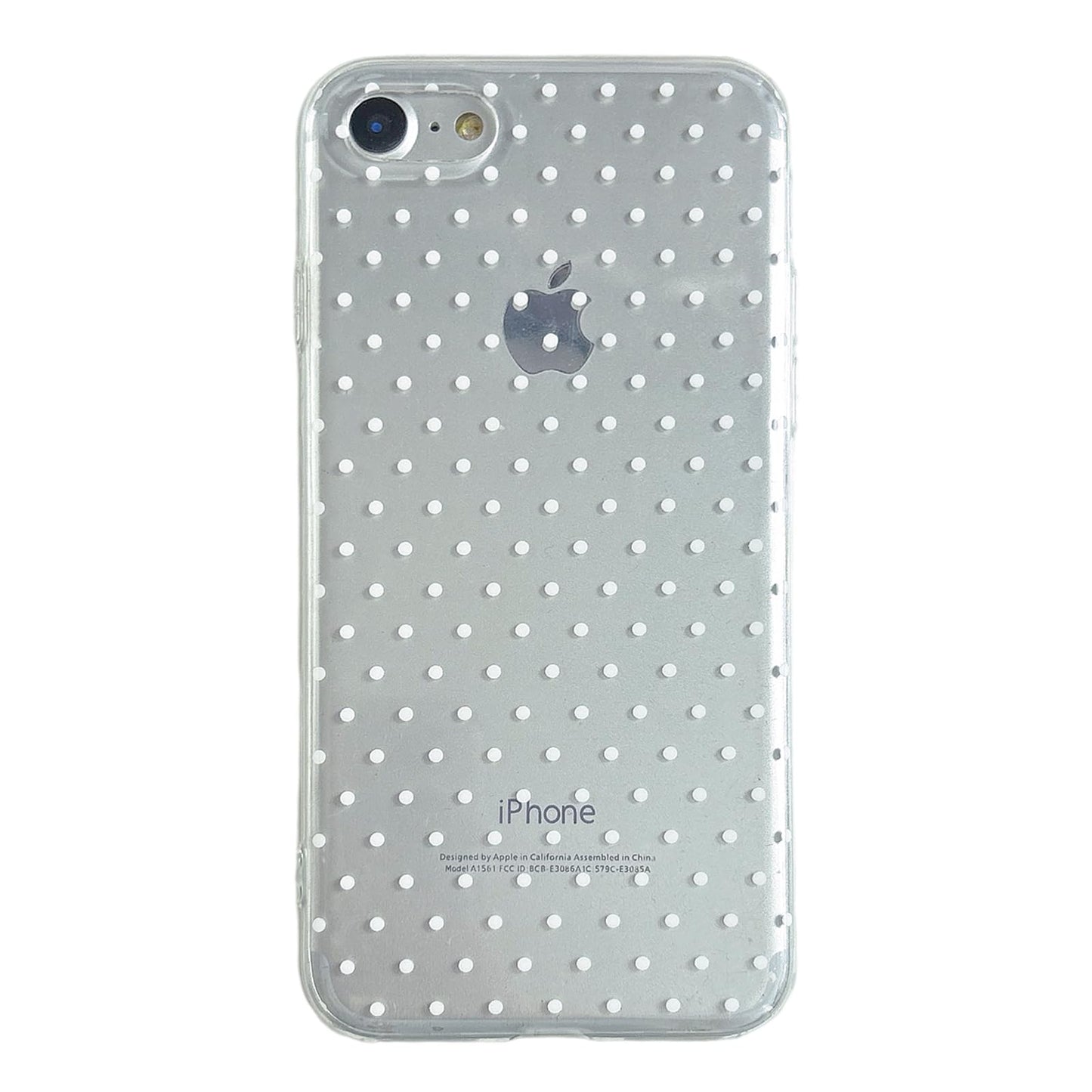 QLTYPRI Cute Phone Case for iPhone SE 3rd & 2nd Gen, for iPhone 8/7 Case Polka Dot Fashion Aesthetic Design for Women Girls, Sli