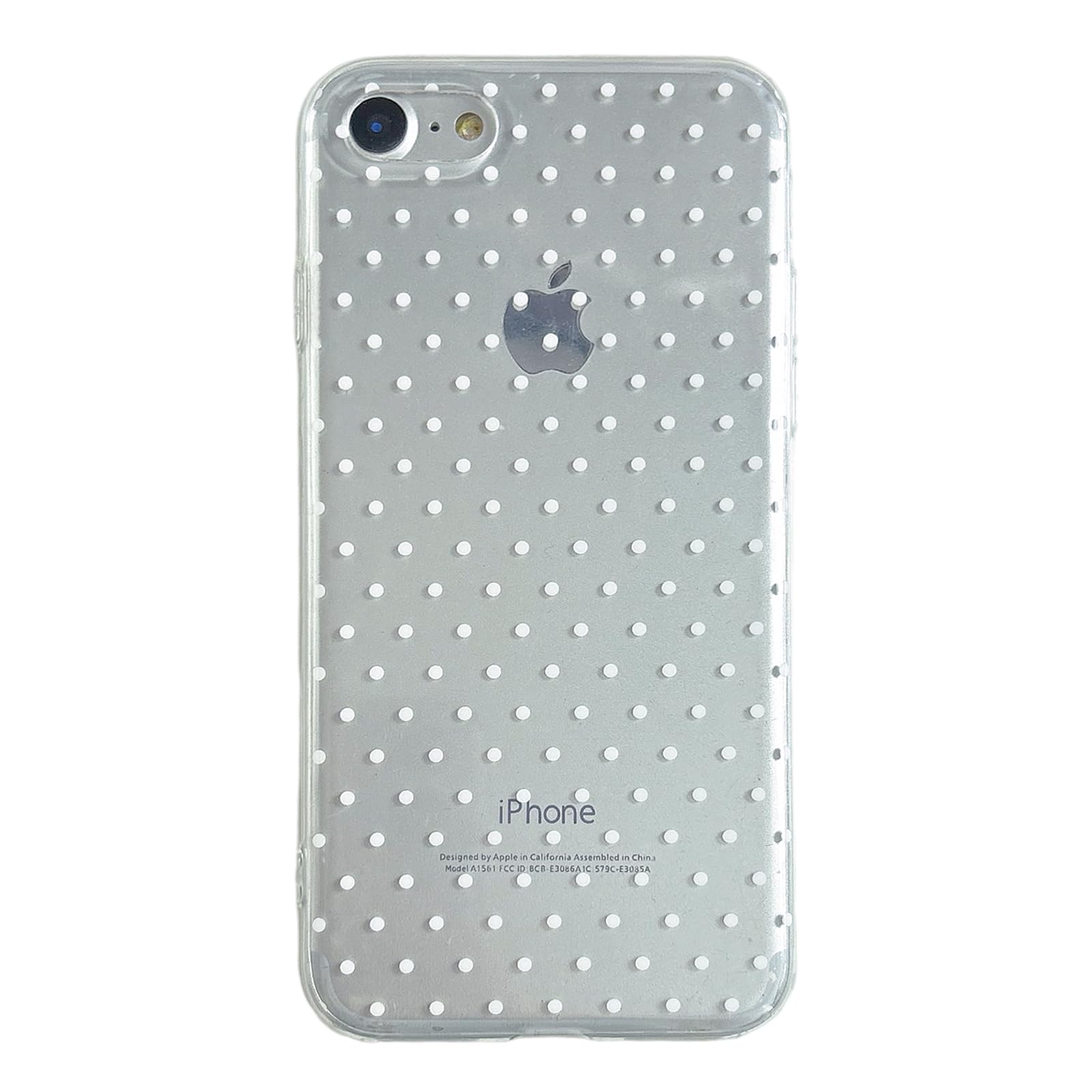 QLTYPRI Cute Phone Case for iPhone SE 3rd & 2nd Gen, for iPhone 8/7 Case Polka Dot Fashion Aesthetic Design for Women Girls, Sli
