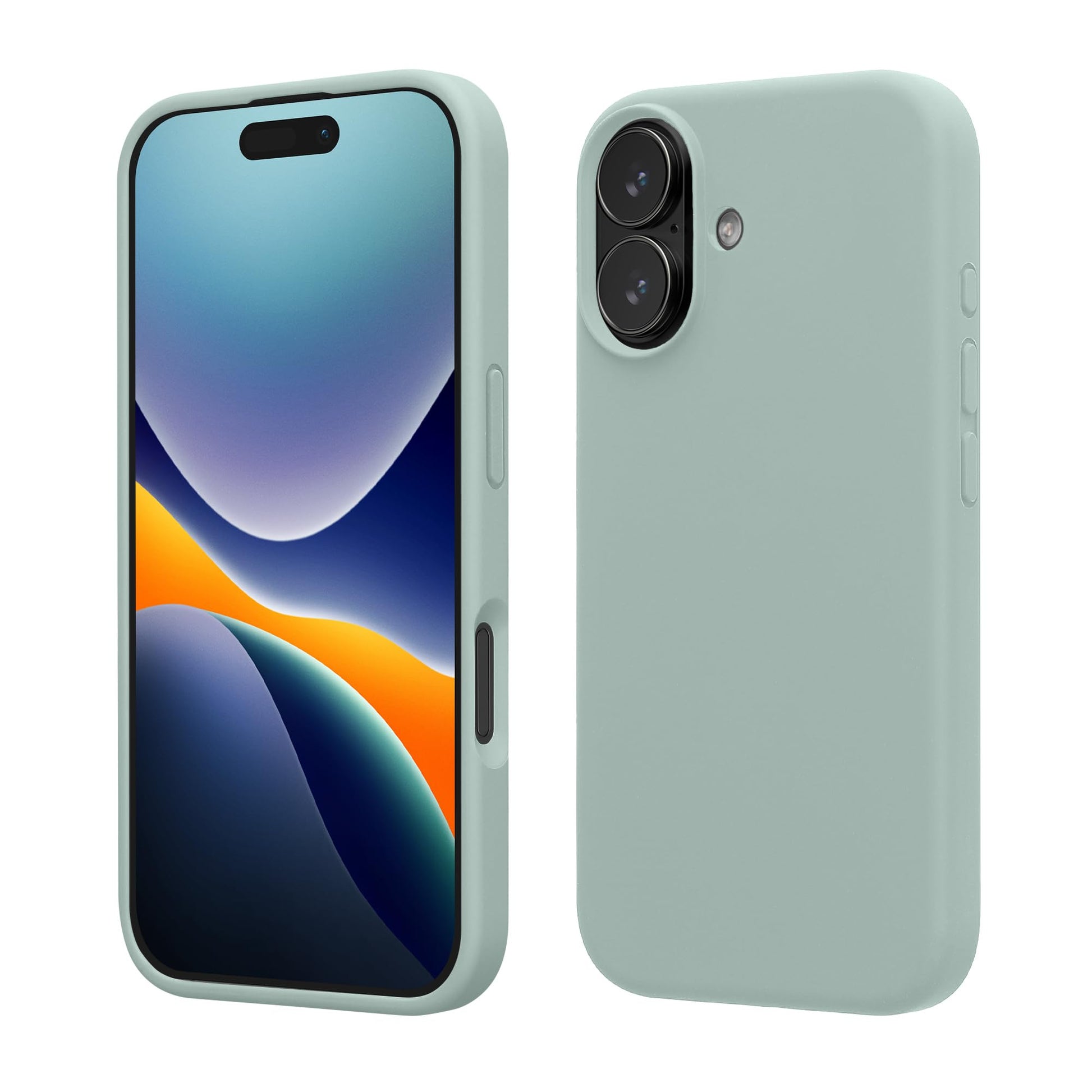 kwmobile Case Compatible with Apple iPhone 17 Case - TPU Silicone Phone Cover with Soft Finish - Cool Mint
