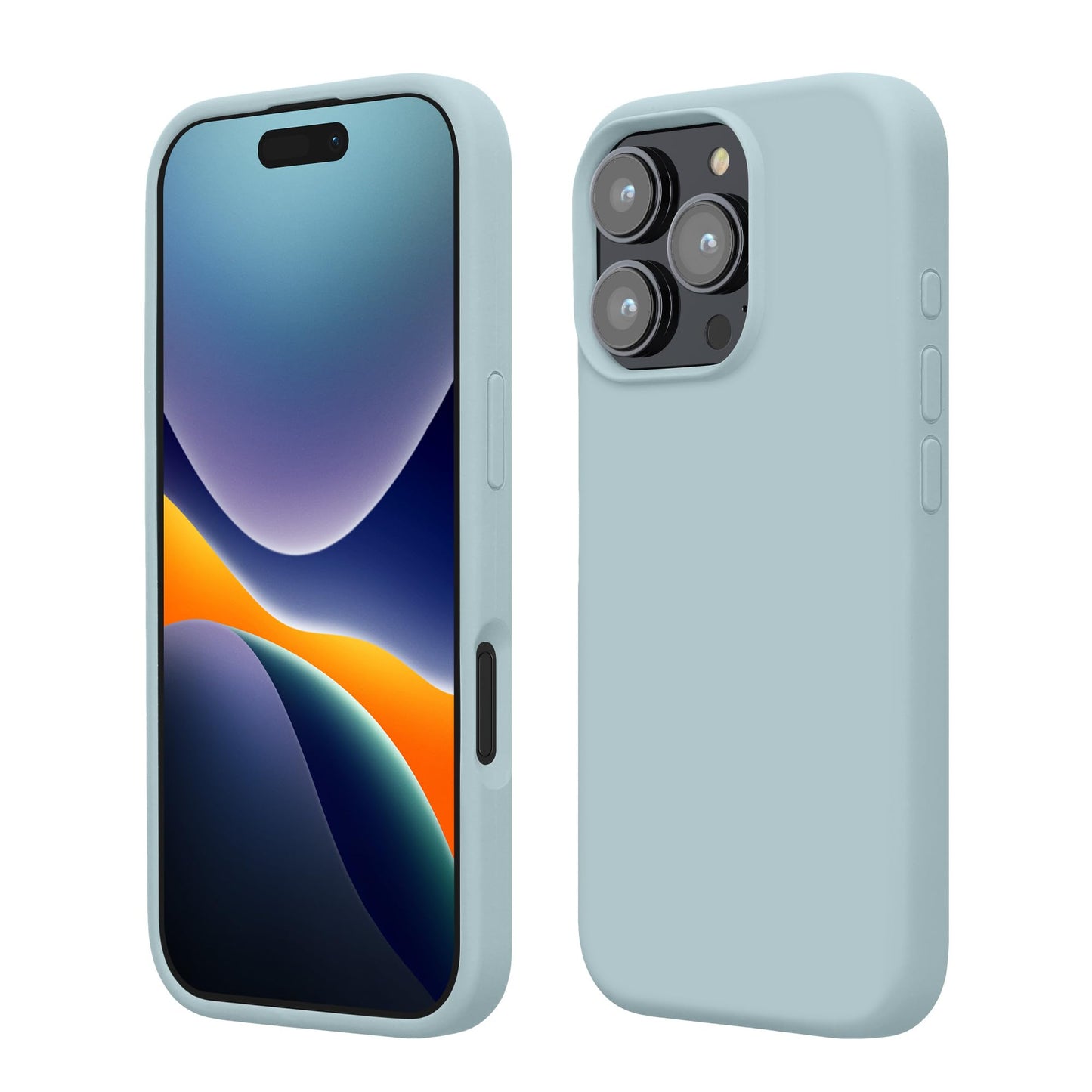 kwmobile Case Compatible with Apple iPhone 16 Pro Max Case - TPU Silicone Phone Cover with Soft Finish - Cool Mint