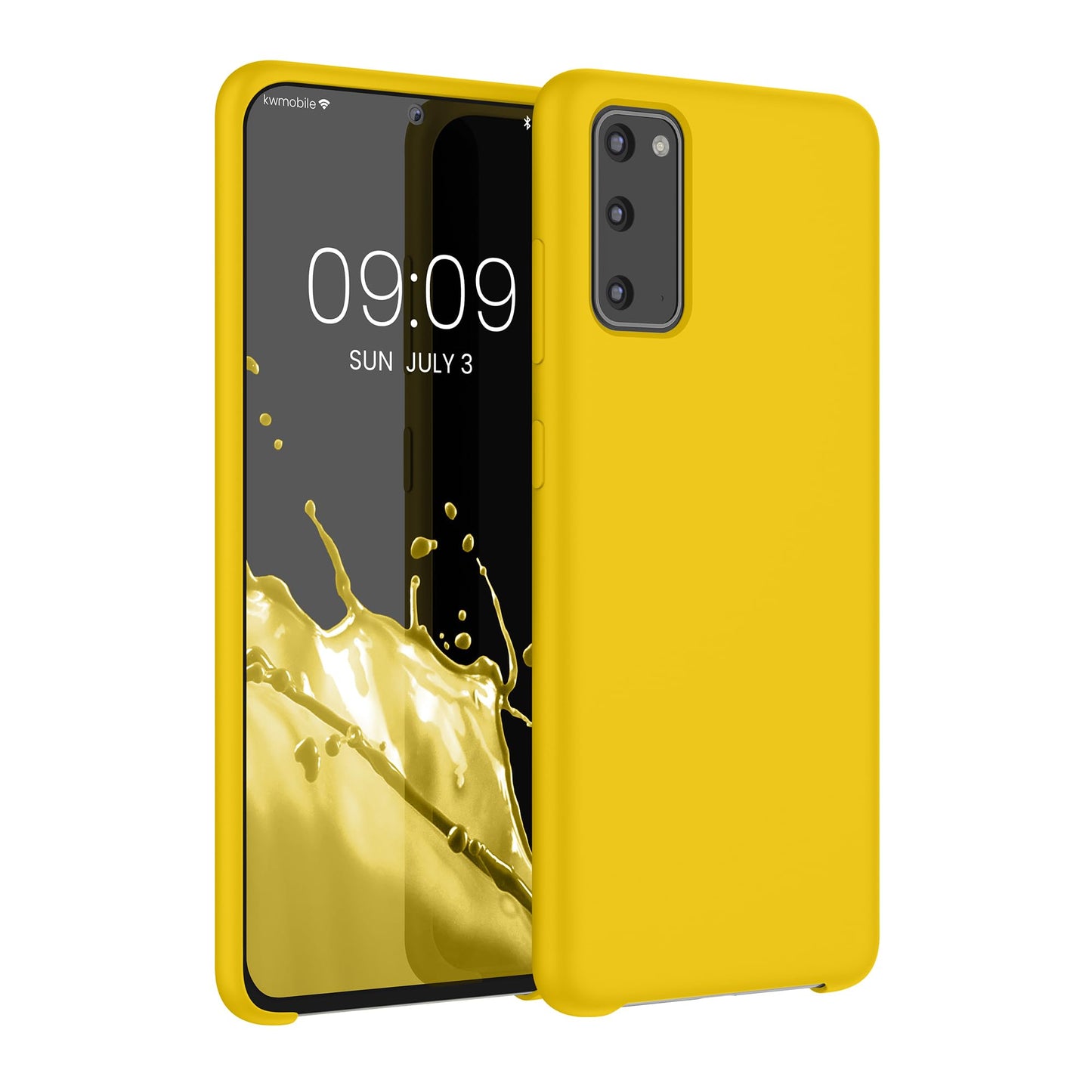 kwmobile Case Compatible with Samsung Galaxy S20 Case - TPU Silicone Phone Cover with Soft Finish - Radiant Yellow