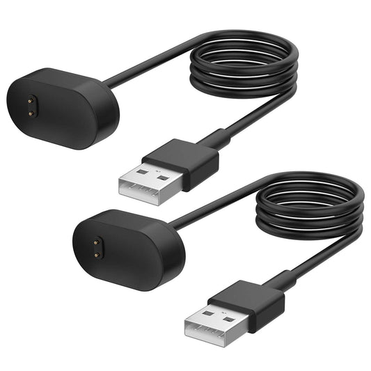 2 Pack Charger Cable for Fitbit Inspire HR & Ace 2 Smartwatch, Replacement USB Charging Cord Accessories (3.3 ft)