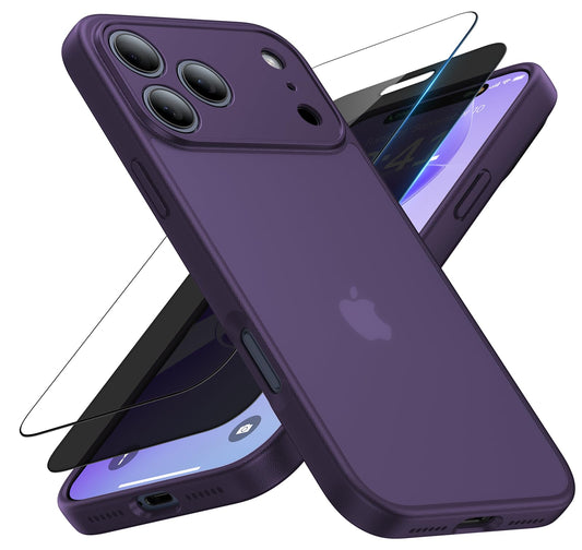Shiiuou 3 in 1 for iPhone 17 Pro Case, [Non-Slip Sides] [Military-Grade Drop Protection] [Full Camera Protection] Shockproof Pho