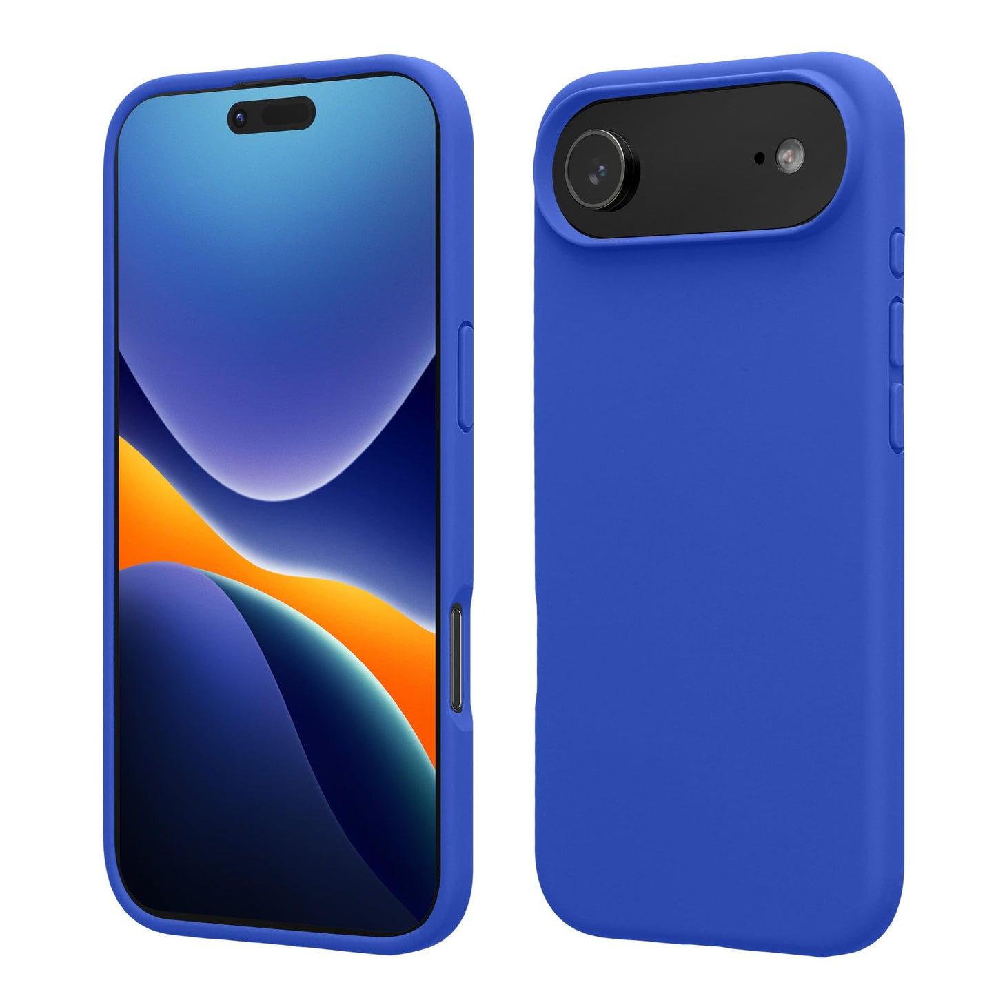 kwmobile Case Compatible with Apple iPhone Air Case - TPU Silicone Phone Cover with Soft Finish - Baltic Blue