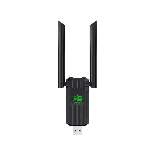 WiFi Adapter for Desktop PC,1300Mbps WiFi USB 3.0 Dual Band 5G/2.4G Wireless Network Adapter for Desktop Laptop PC, Dual 2dBi An