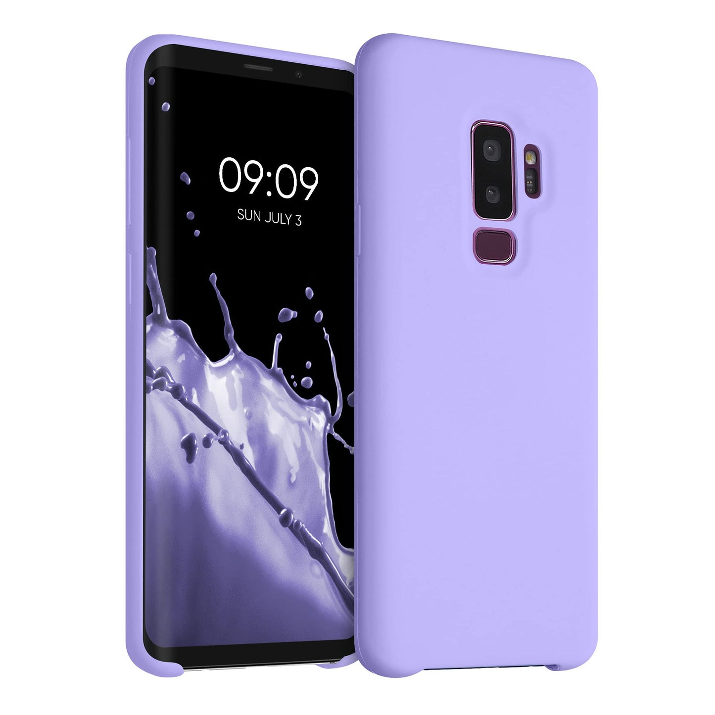 kwmobile Case Compatible with Samsung Galaxy S9 Plus Case - TPU Silicone Phone Cover with Soft Finish - Lavender