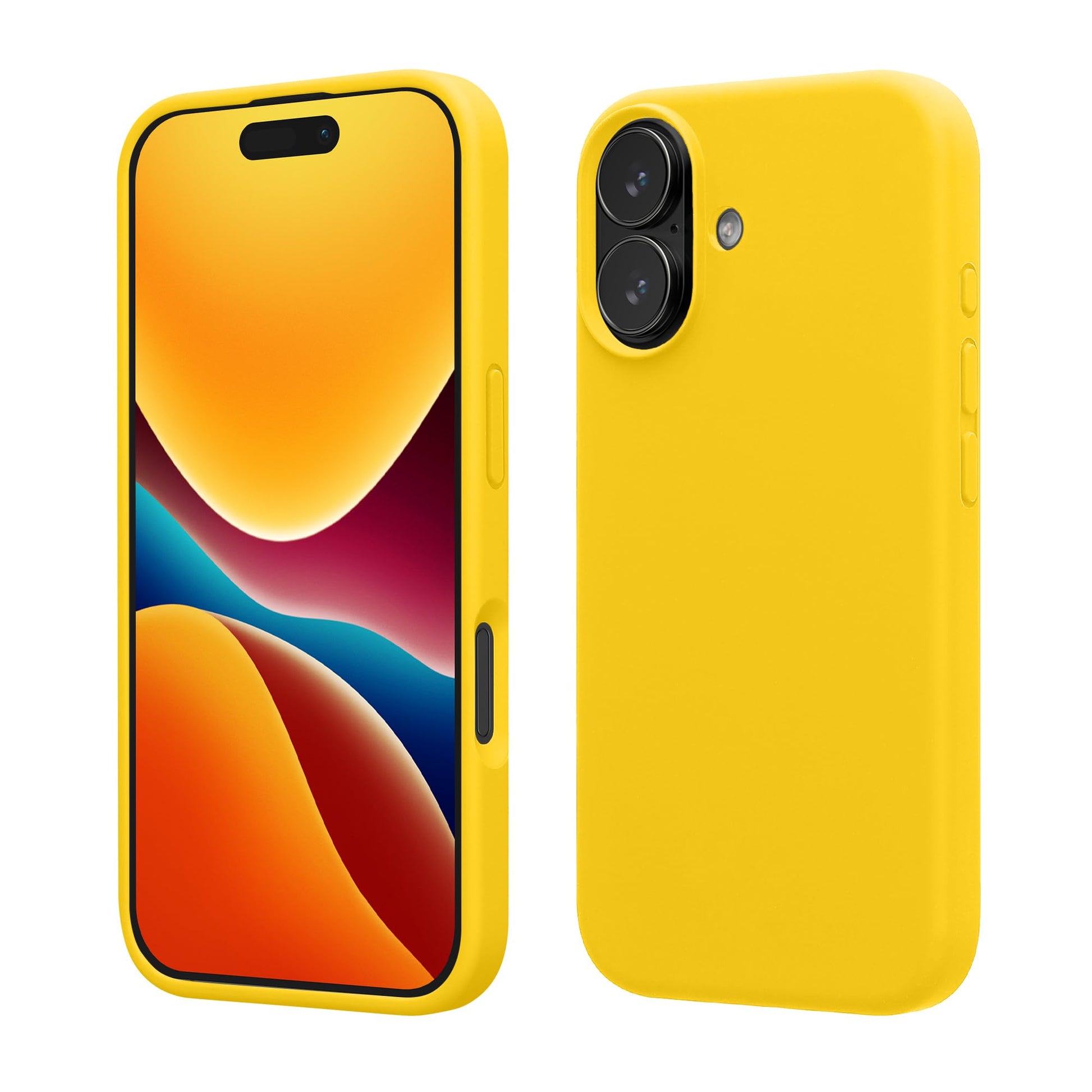 kwmobile Case Compatible with Apple iPhone 17 Case - TPU Silicone Phone Cover with Soft Finish - Radiant Yellow