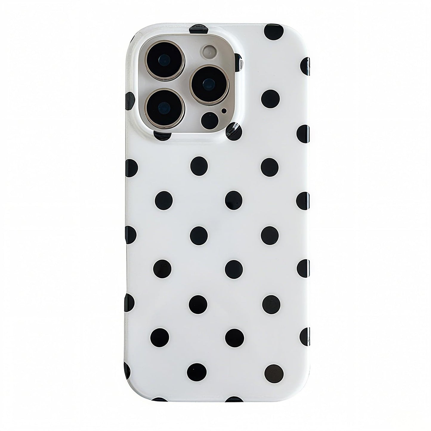 ZTOFERA for iPhone 16 Pro Max Case with Cute Aesthetic Polka Dot, Fashion Simple Dot Print Pattern for Women Men,Soft TPU Slim G