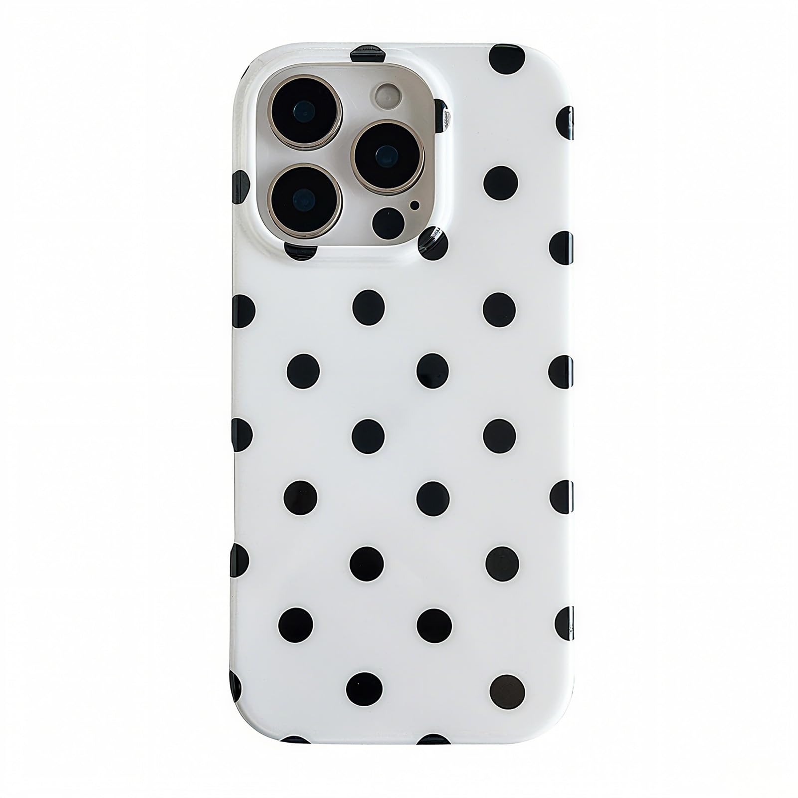 ZTOFERA for iPhone 16 Pro Max Case with Cute Aesthetic Polka Dot, Fashion Simple Dot Print Pattern for Women Men,Soft TPU Slim G