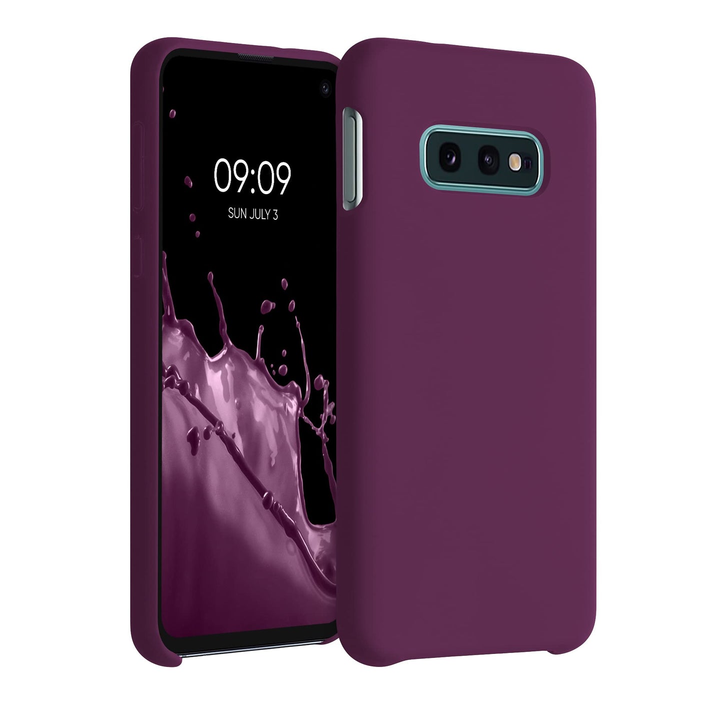 kwmobile Case Compatible with Samsung Galaxy S10e Case - TPU Silicone Phone Cover with Soft Finish - Bordeaux Violet