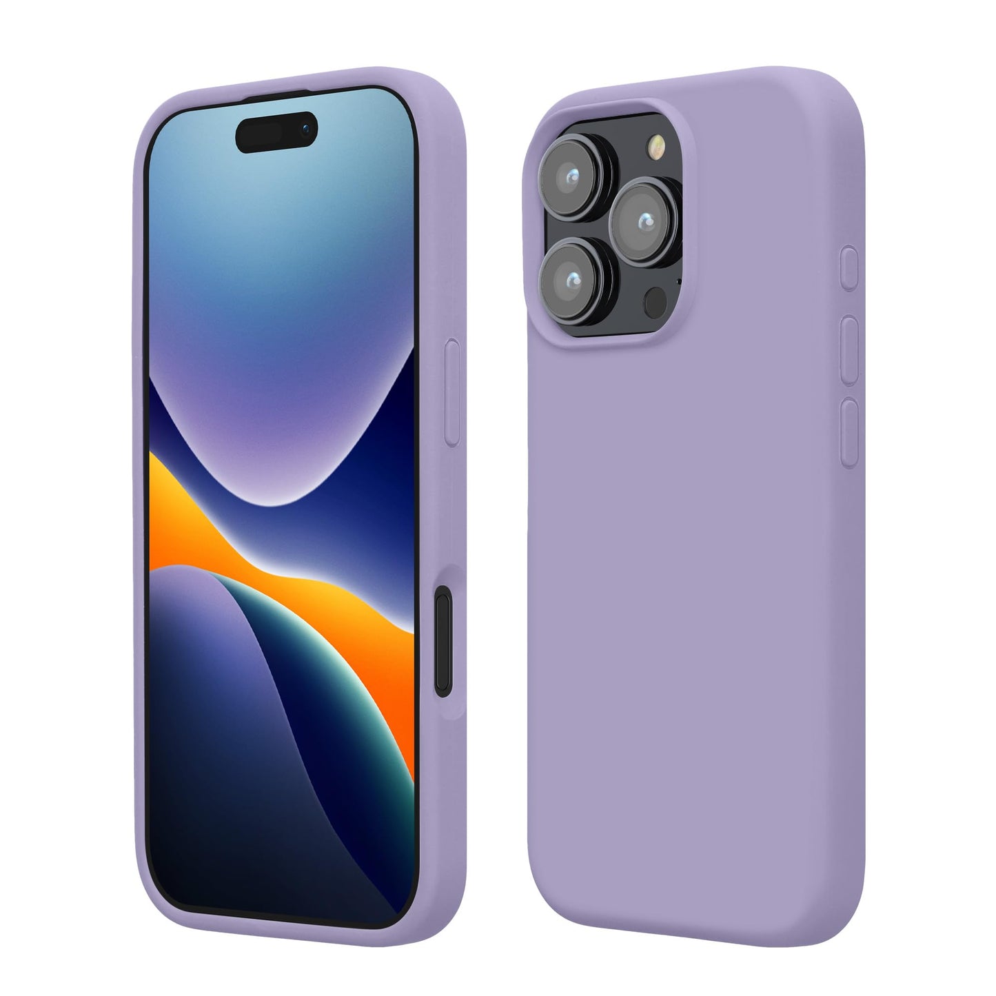 kwmobile Case Compatible with Apple iPhone 16 Pro Case - TPU Silicone Phone Cover with Soft Finish - Lavender