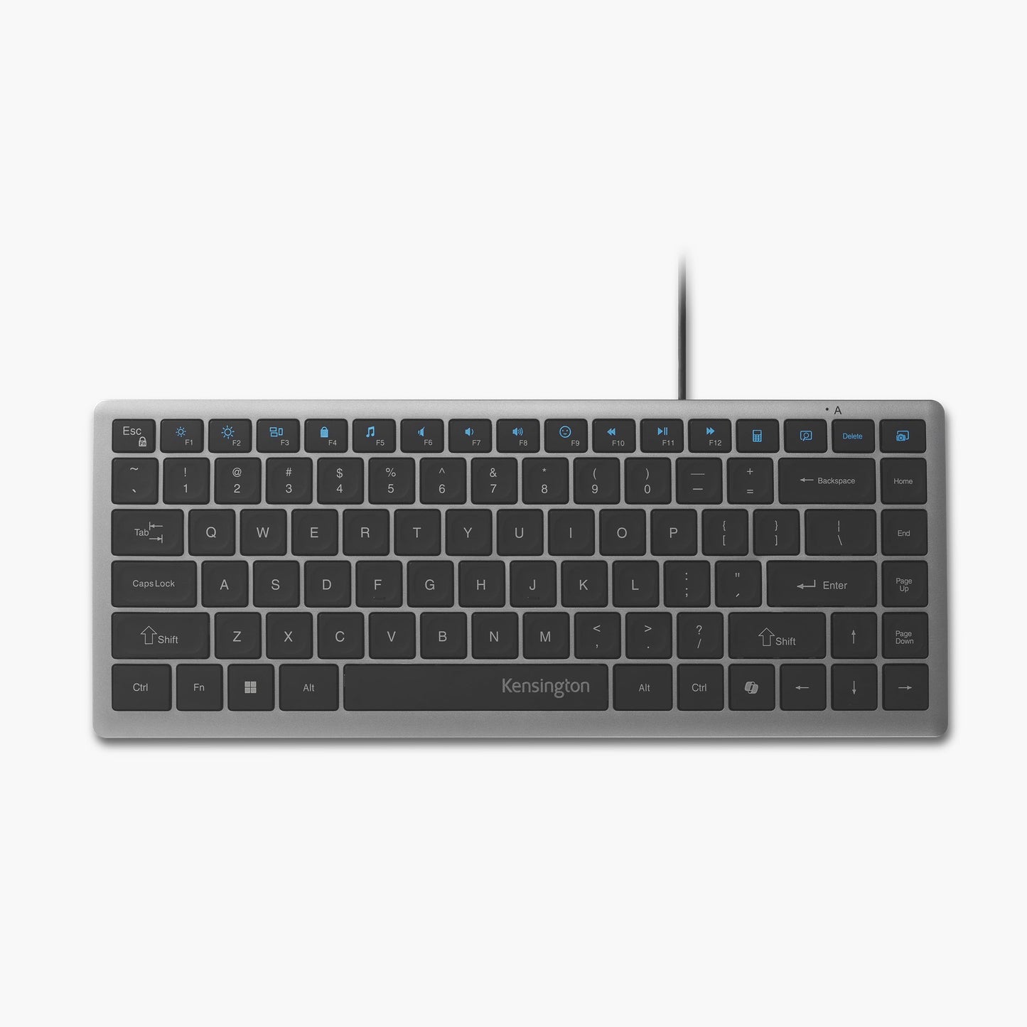 Kensington KB415 USB-C Wired Compact Keyboard, Quiet Scissor-Switch Keys, Programmable, Copilot Hotkey, Compatible with Windows,