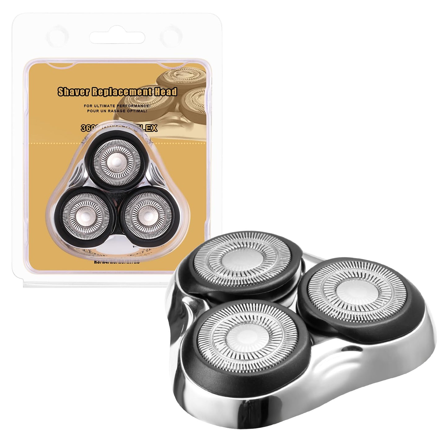 Universal Rotary Replacement Shaver Head,Compatible with Remington Shaver Series,for R3,R4,R5,R6,R7,R8,SP-3141 and SP-5161 Foils