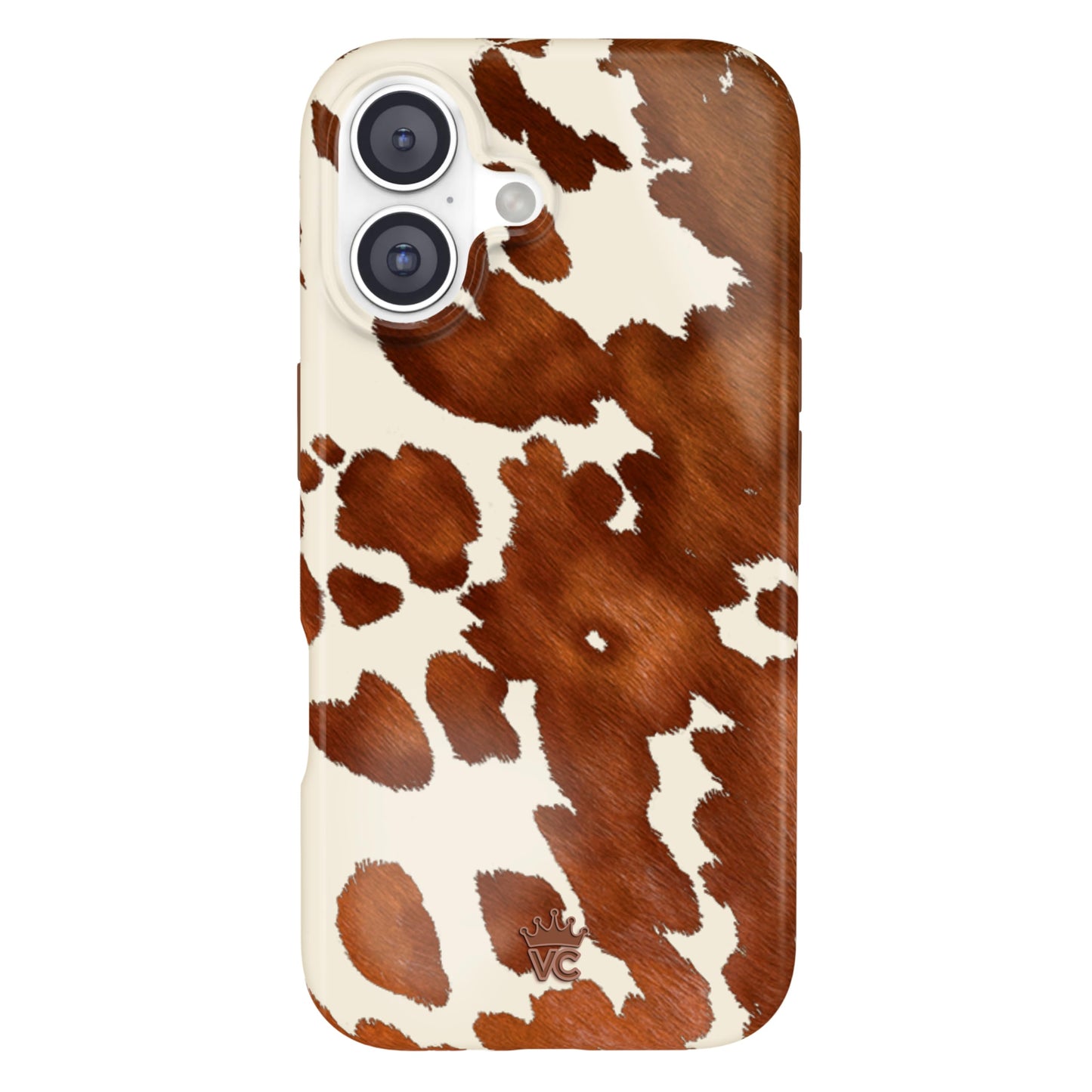 VELVET CAVIAR Case for iPhone 17 | Compatible with MagSafe | 10ft Drop Tested | Protective Western Cases | Cocoa Cow