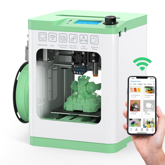Tina2S V12 3D Printers with WiFi Cloud Printing, Fully Assembled and Mini 3D Printer for Beginners and Kids with Auto Leveling,