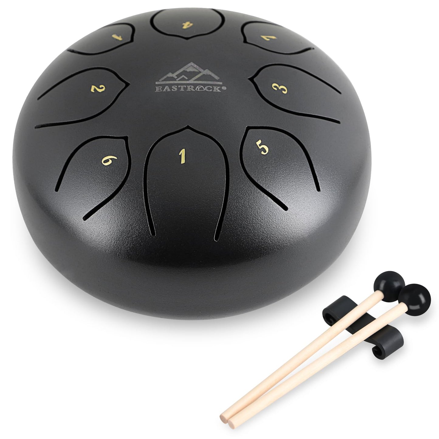 EASTROCK Steel Tongue Drum 11 Notes 10 Inch Percussion Instrument Handpan Drum C Key for Entertainment Concert Yoga with Travel