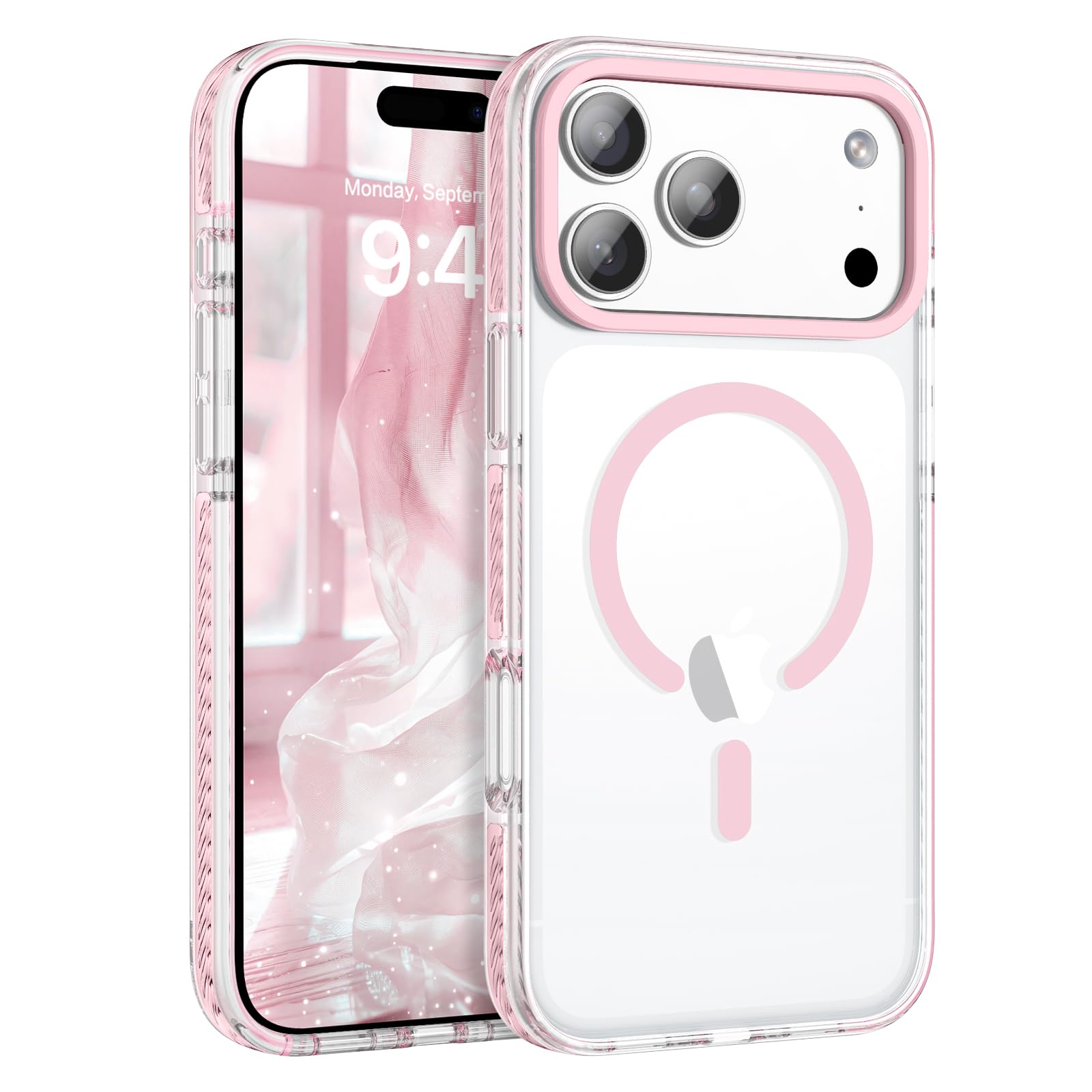 BENTOBEN Magnetic for iPhone 17 Pro Max 6.9 Case, Compatible with Magsafe Military Shockproof Protective Bumper Cute Transparent