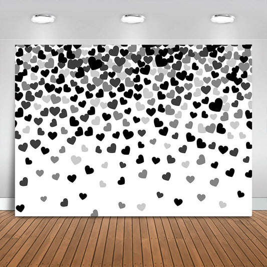 Fitumiw Valentines Falling Red Hearts Backdrop 7x5ft Valentines Day Party Decorations Background Love Hearts Banner Photo Booth