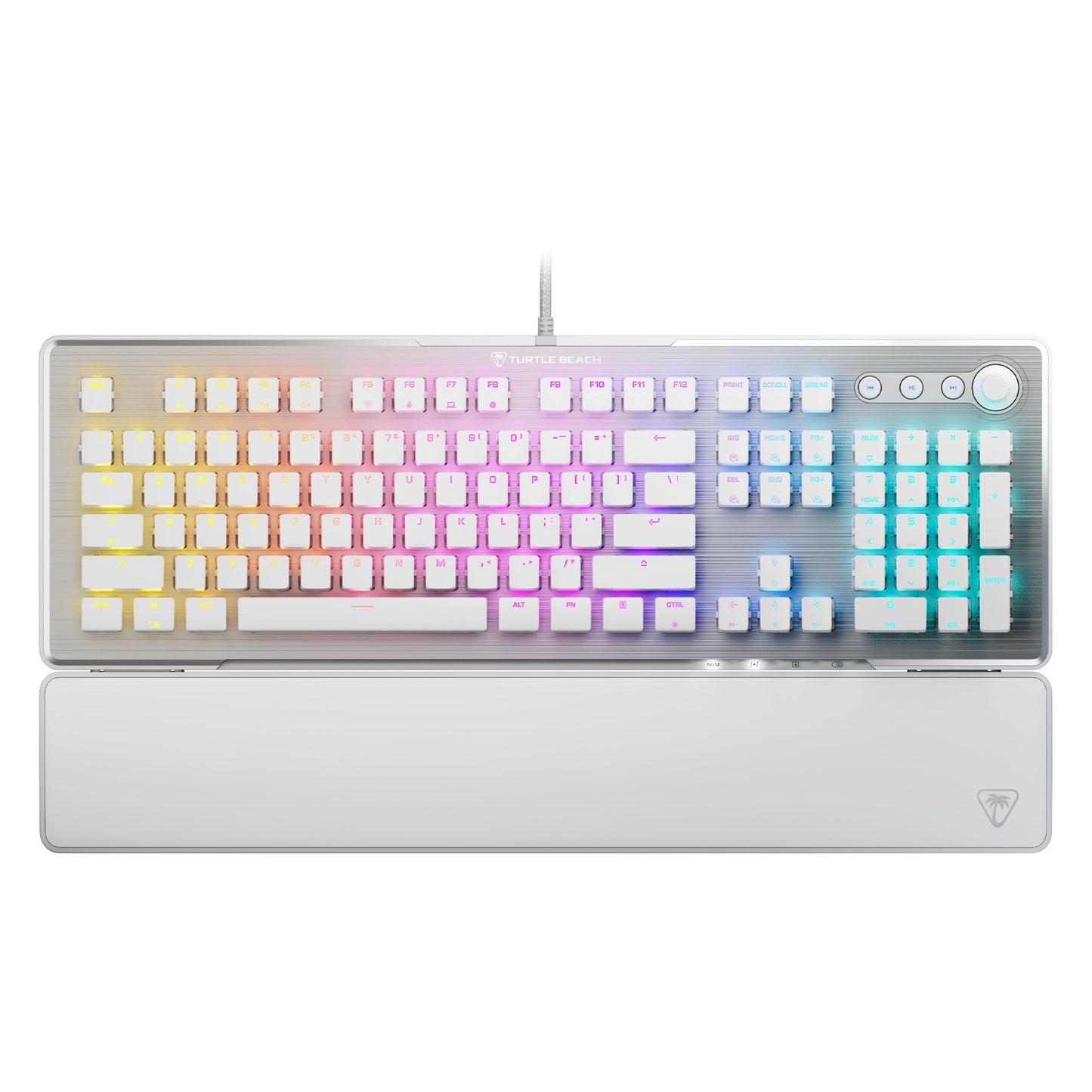 Turtle Beach Vulcan II - Full-Size PC Gaming Keyboard, Titan II Mechanical Switches, Customizable RGB Illuminated Keys, Detachab