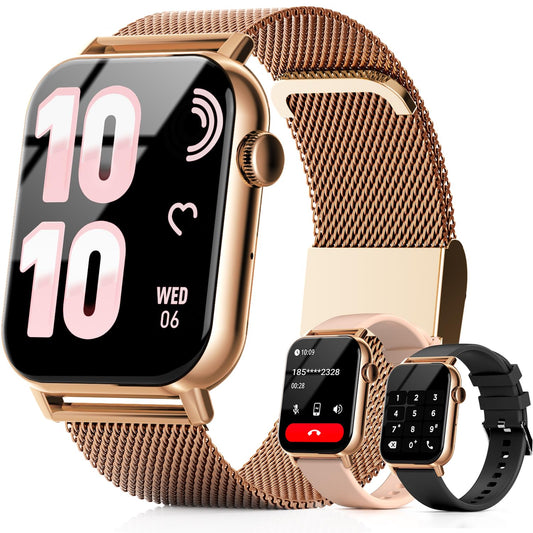 Trendia Smart Watches for Women, 1.83 HD Fitness Tracker (Answer/Make Calls), 120+ Sport Modes with Heart Rate/Sleep Monitor, IP