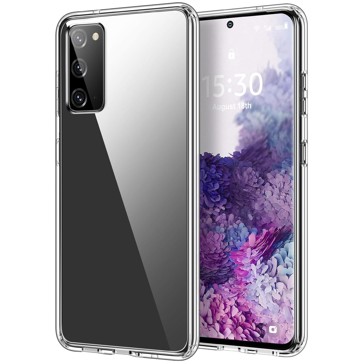 HOOMIL Case for Samsung Galaxy S20 6.2-Inch, Non-Yellowing, Drop Protection, Anti-Scratch Transparent Hard Back Phone Cover - Cr