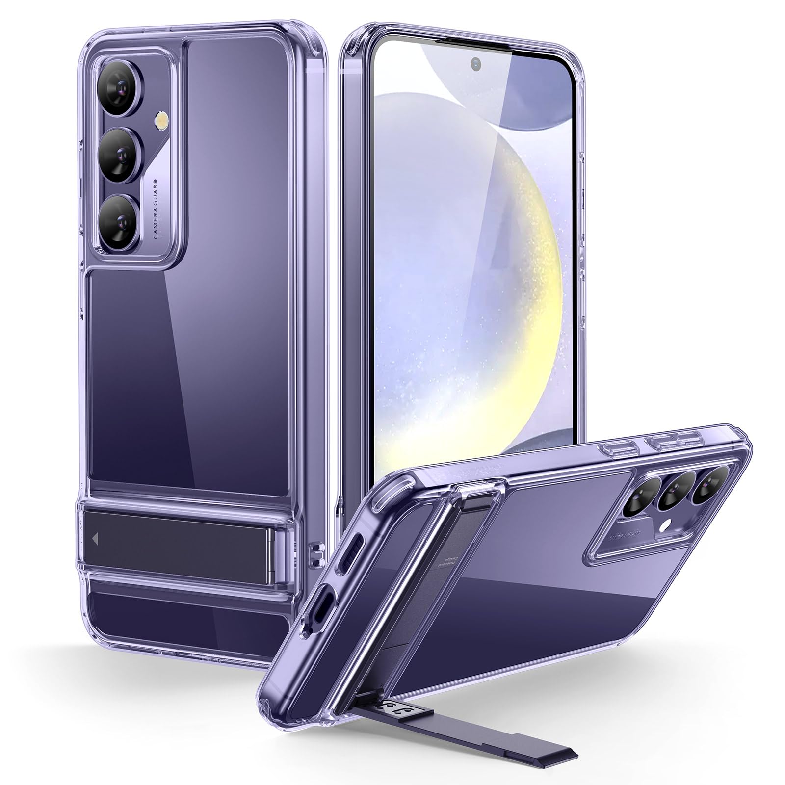 ESR for Samsung Galaxy S24 Plus Phone Case, 3 Stand Modes Kickstand for S24+ Cover, Military-Grade Drop Protection, Slim Fit, Bo