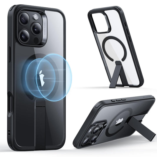 ESR for iPhone 16 Pro Max Case with Kickstand, Military-Grade Shockproof Protection, Magnetic Fully Adjustable Flickstand Phone