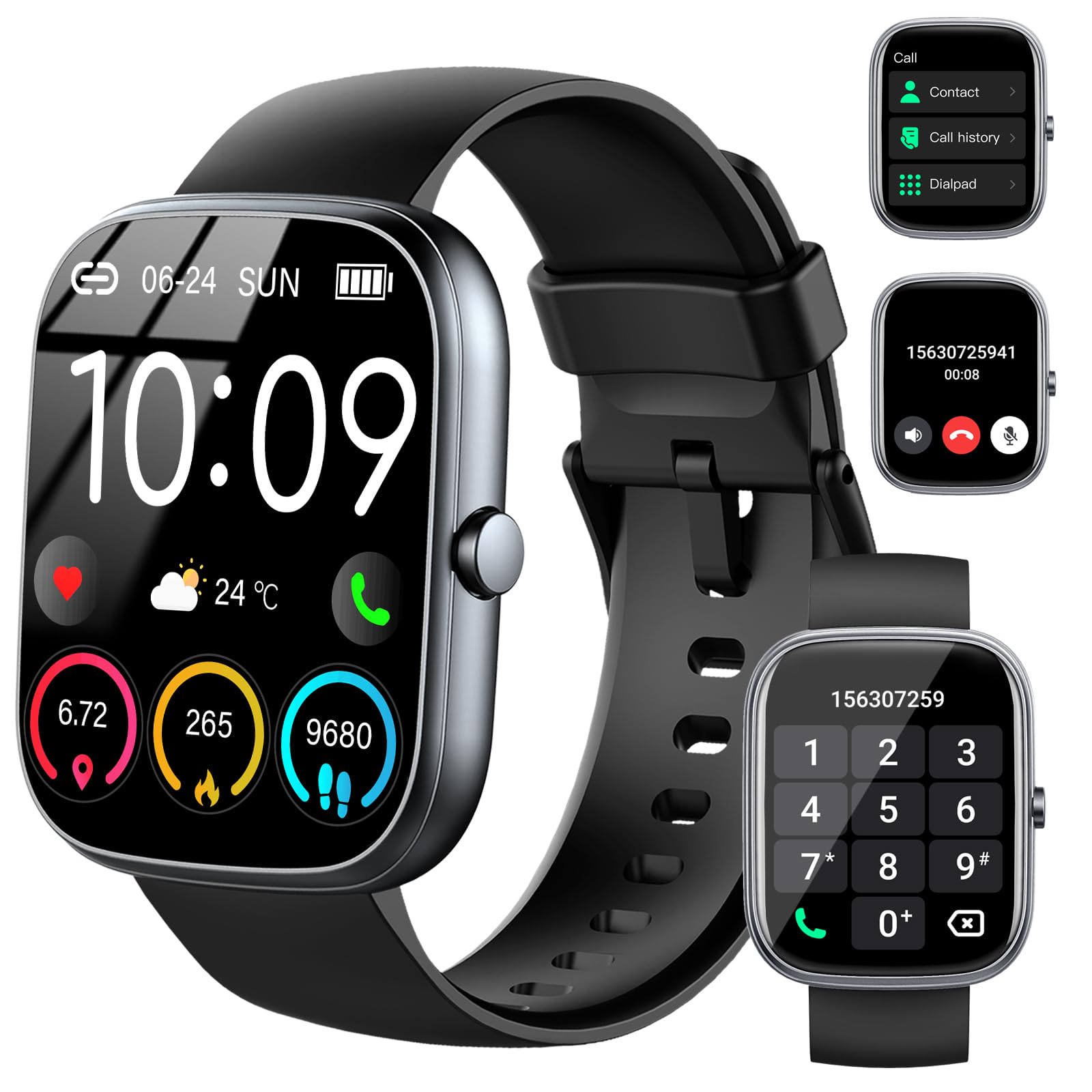 Smart Watch (Answer/Make Call), 2026 HD 1.91 Smartwatch for Men Women, 112+ Sports Modes Fitness Activity Tracker, Calories/Hear