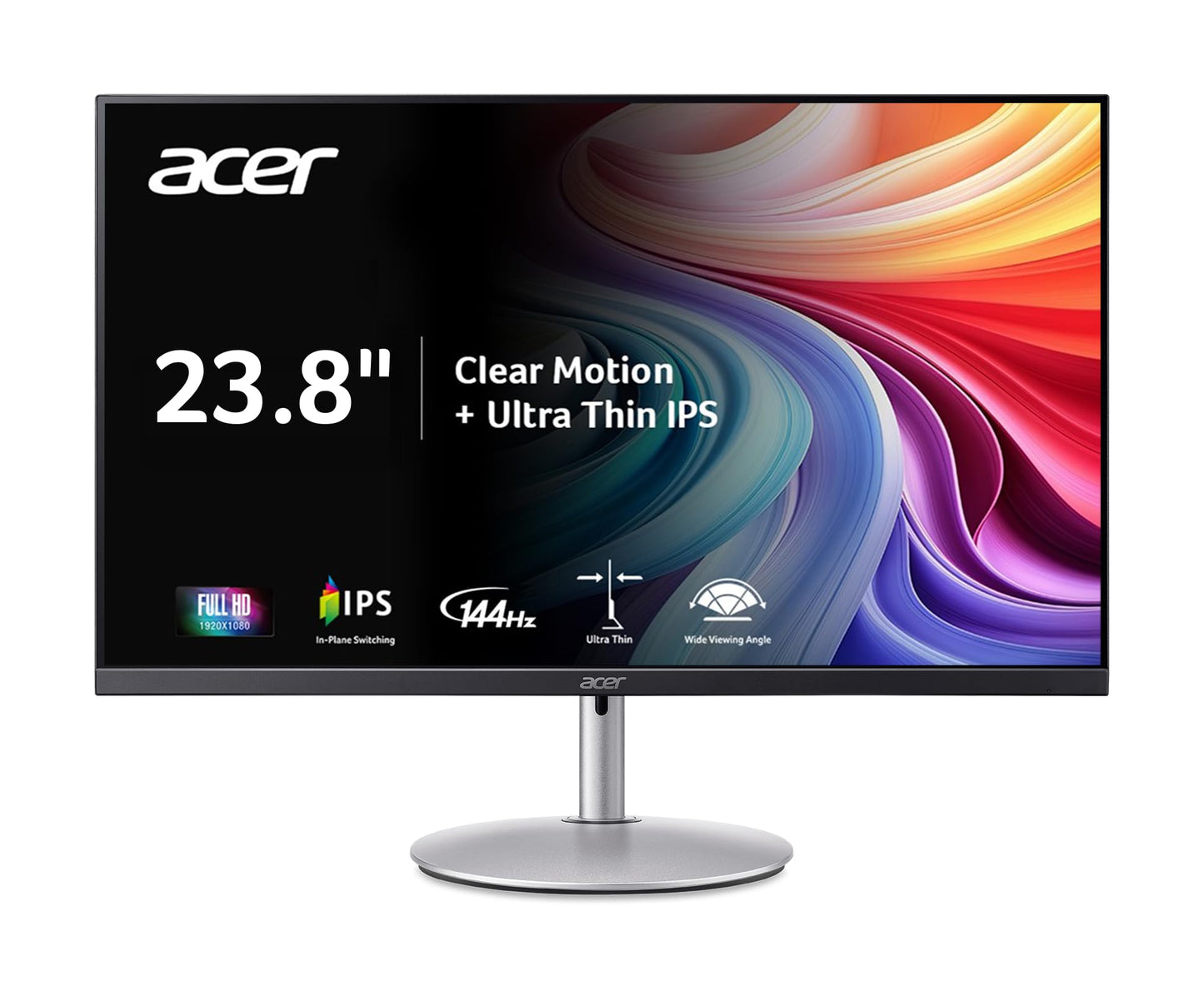 acer SH243Y P1si 23.8 IPS Full HD (1920 x 1080) Zero-Frame Gaming Office Monitor | AMD FreeSync Technology | Up to 144Hz Refresh