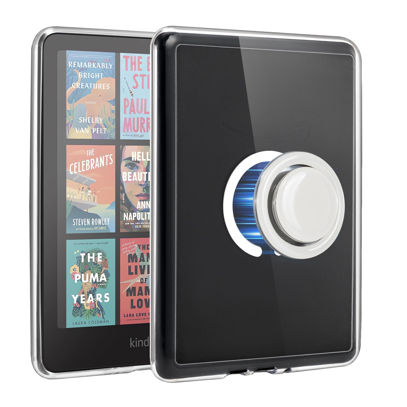 CoBak Magnetic Clear Case for 7 Kindle Paperwhite 12th Gen 2024 and Kindle Colorsoft - Compatible with iPhone MagSafe, for PopSo