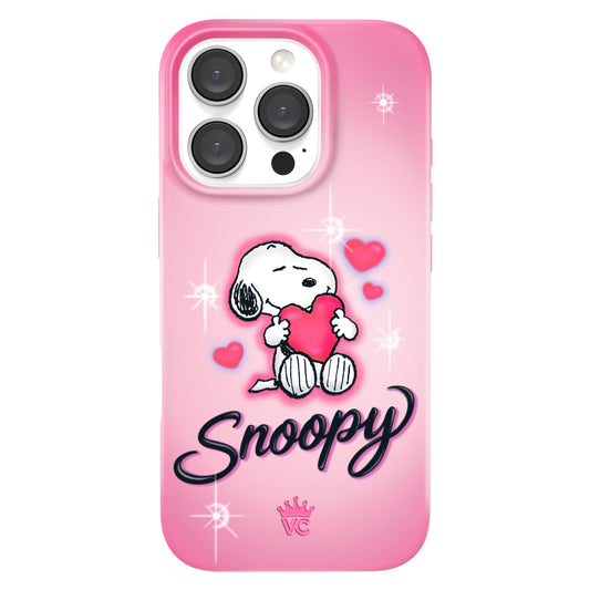 VELVET CAVIAR x Snoopy Phone Case for iPhone 16 Pro - Compatible with MagSafe [10ft Drop Tested] - Pink, Snoopy Be Mine