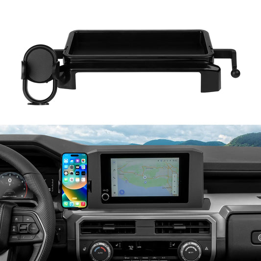 Autorder Car Phone Holder for 2024-2025 2026 Toyota Tacoma Accessories 8-Inch Cell Phone Mount with Dash Organizer Hands-Free 36