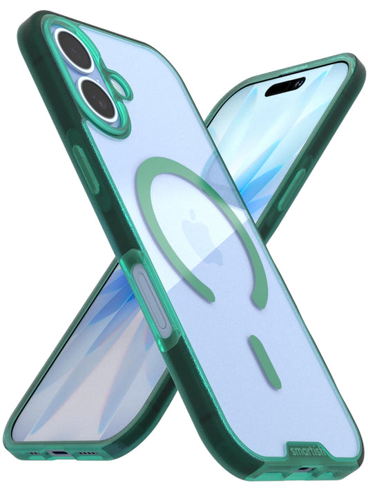 Smartish iPhone 17 MagSafe Clear Case - Gripmunk Magnetic Slim Case [Lightweight + Protective] Anti-Yellowing Thin Grip Clear Co