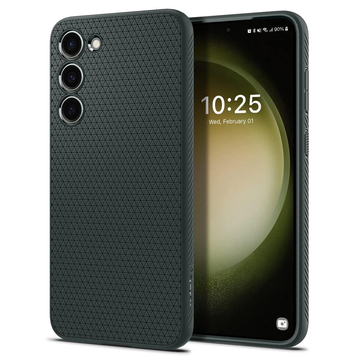 Spigen Liquid Air Designed for Galaxy S23 Case (2023) [Military-Grade Protection] - Abyss Green