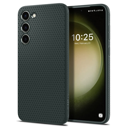 Spigen Liquid Air Designed for Galaxy S23 Case (2023) [Military-Grade Protection] - Abyss Green