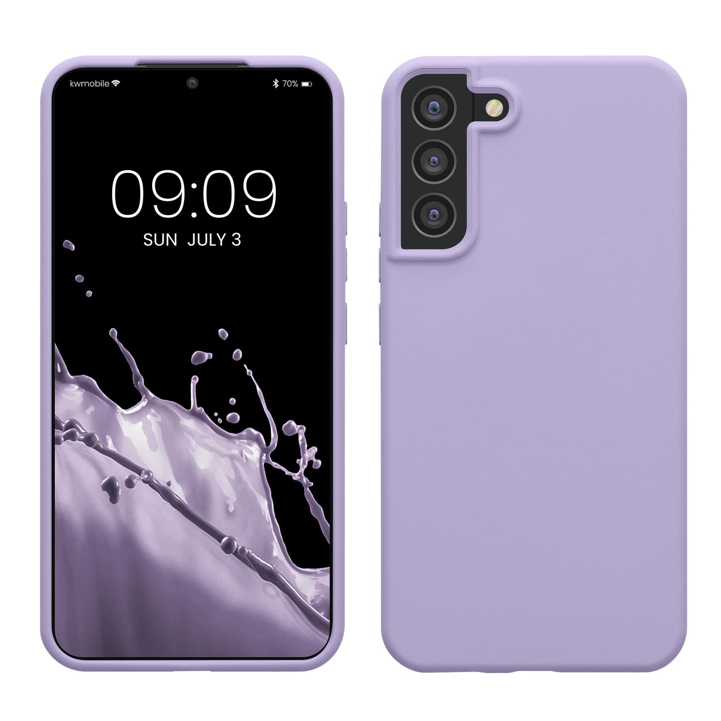 kwmobile Case Compatible with Samsung Galaxy S22 Plus Case - TPU Silicone Phone Cover with Soft Finish - Lavender
