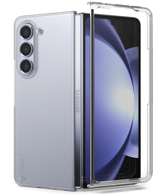 Ringke Slim [Prevents Oily Smudges] Compatible with Samsung Galaxy Z Fold 5 Case, Anti-Fingerprint Technology Smudge Proof Trans