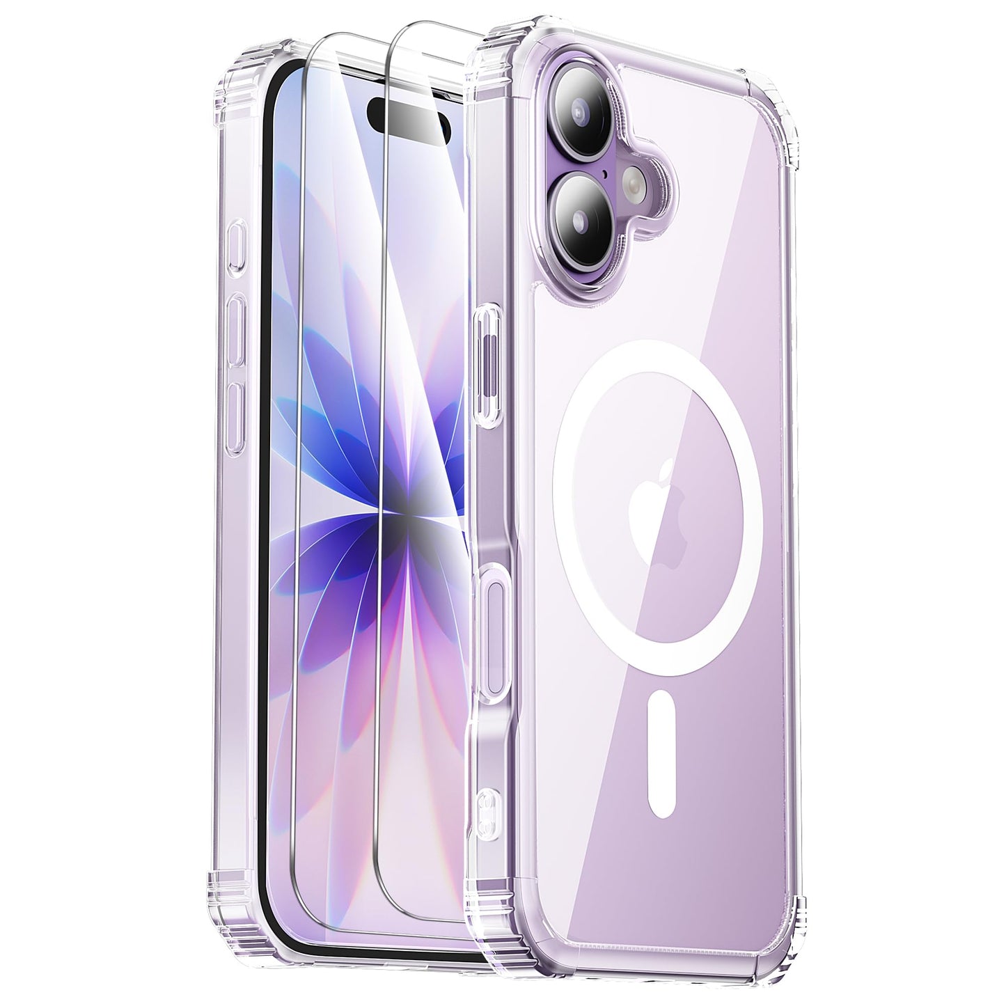 Gotubiim for iPhone 17 Case,Screen Protector*2,Anti-Yellowing,Compatible with MagSafe,[Military Grade Drop Tested] Heavy Duty Ma