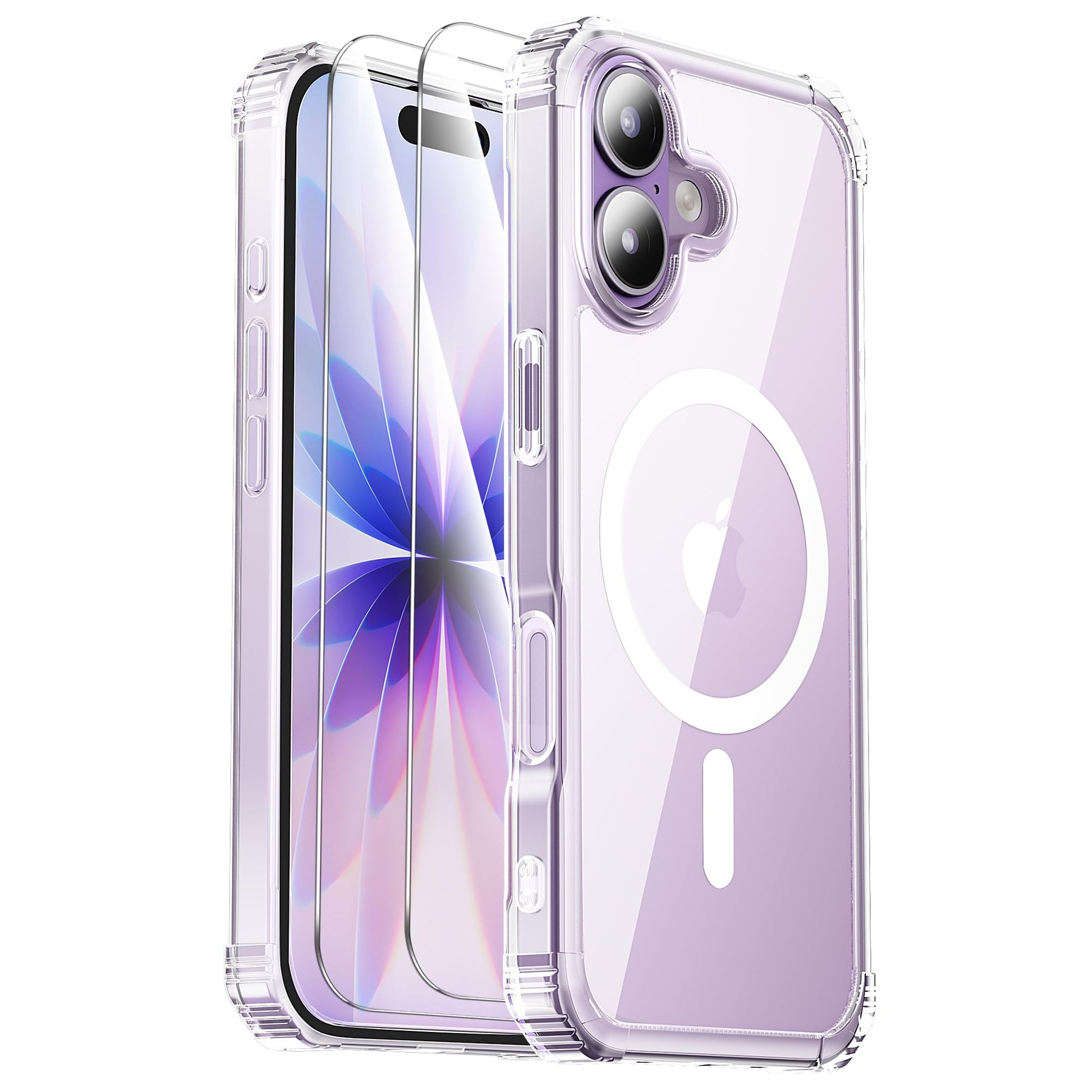 Gotubiim for iPhone 17 Case,Screen Protector*2,Anti-Yellowing,Compatible with MagSafe,[Military Grade Drop Tested] Heavy Duty Ma