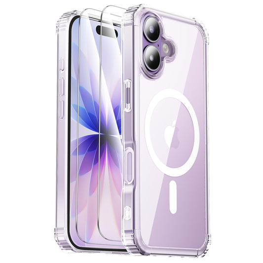 Gotubiim for iPhone 17 Case,Screen Protector*2,Anti-Yellowing,Compatible with MagSafe,[Military Grade Drop Tested] Heavy Duty Ma
