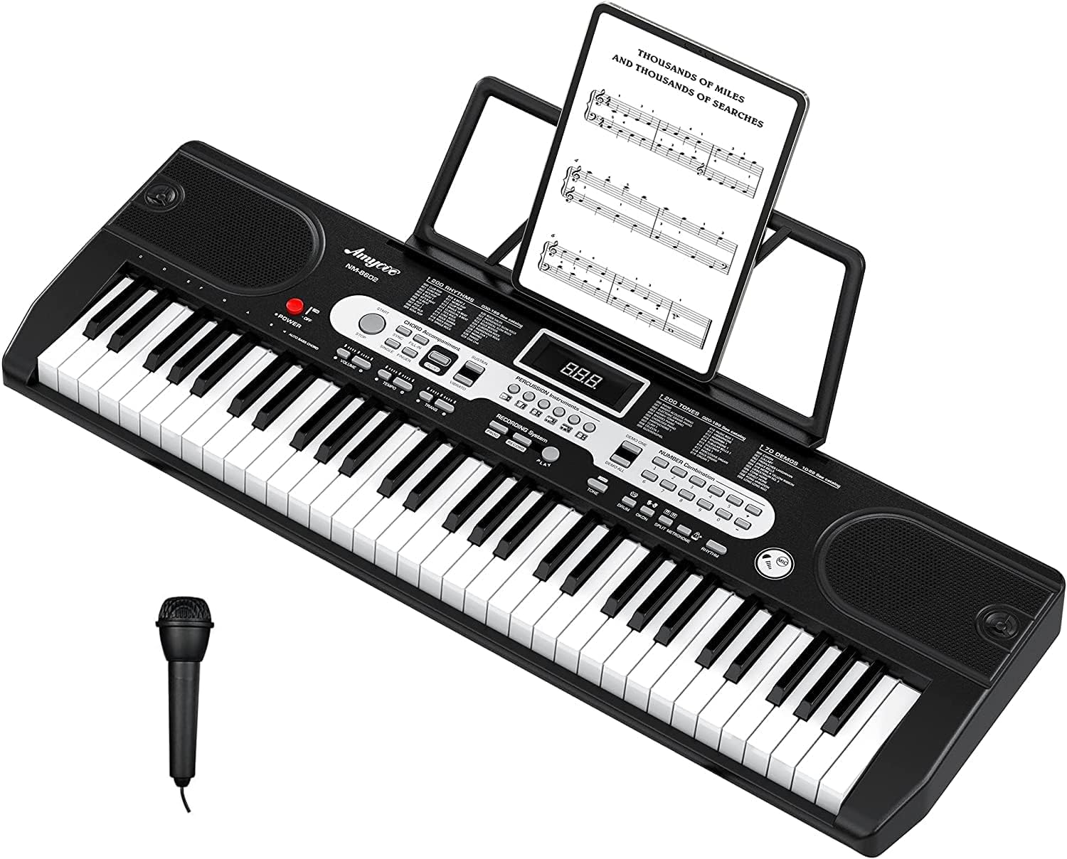 88 Key Folding Piano | Portable & Rechargeable Bluetooth Keyboard with Semi-Weighted Touch Sensitive Keys | Full Size Digital Pi