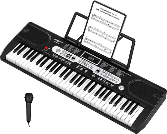 88 Key Folding Piano | Portable & Rechargeable Bluetooth Keyboard with Semi-Weighted Touch Sensitive Keys | Full Size Digital Pi